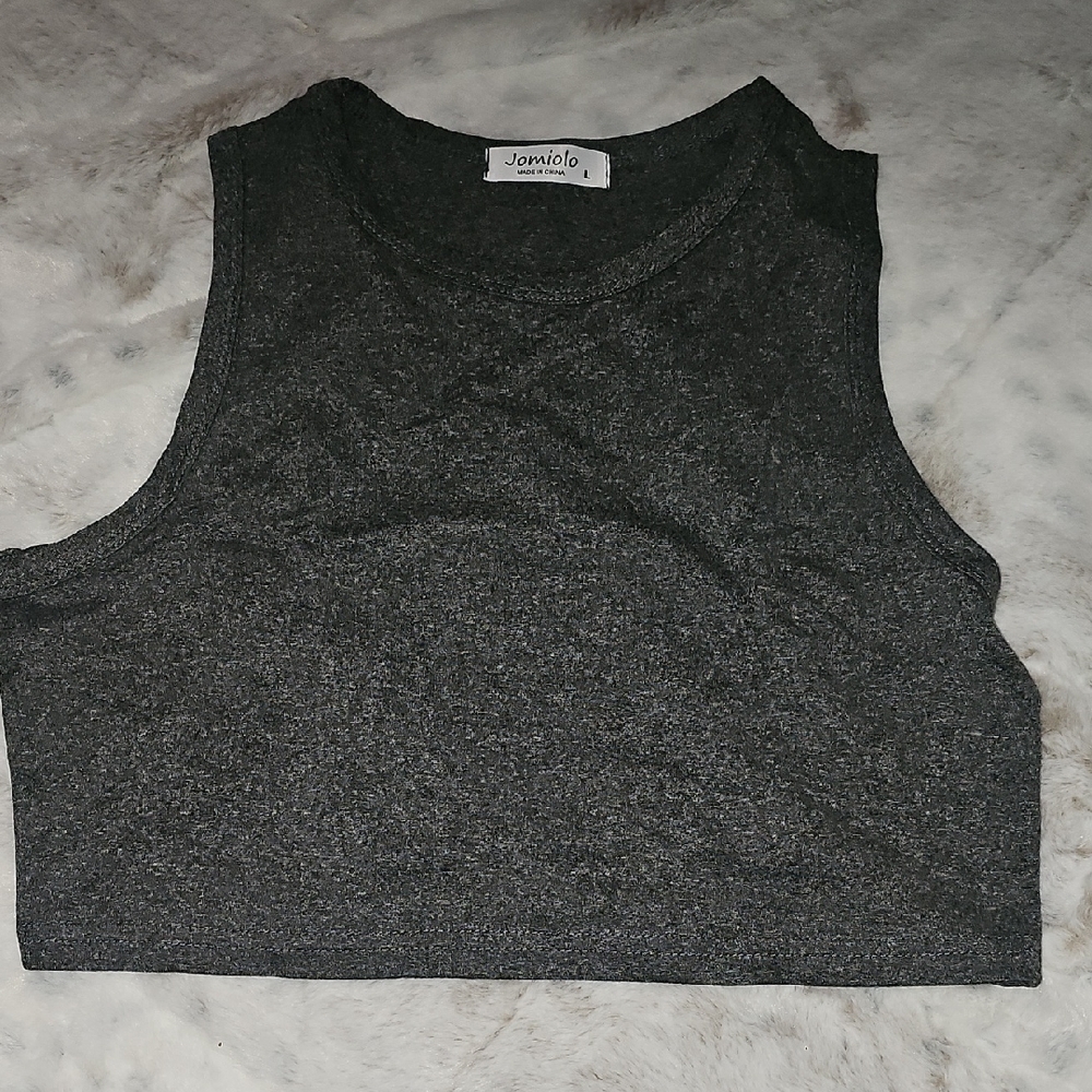 Molo Women's Dark Gray Crop Top